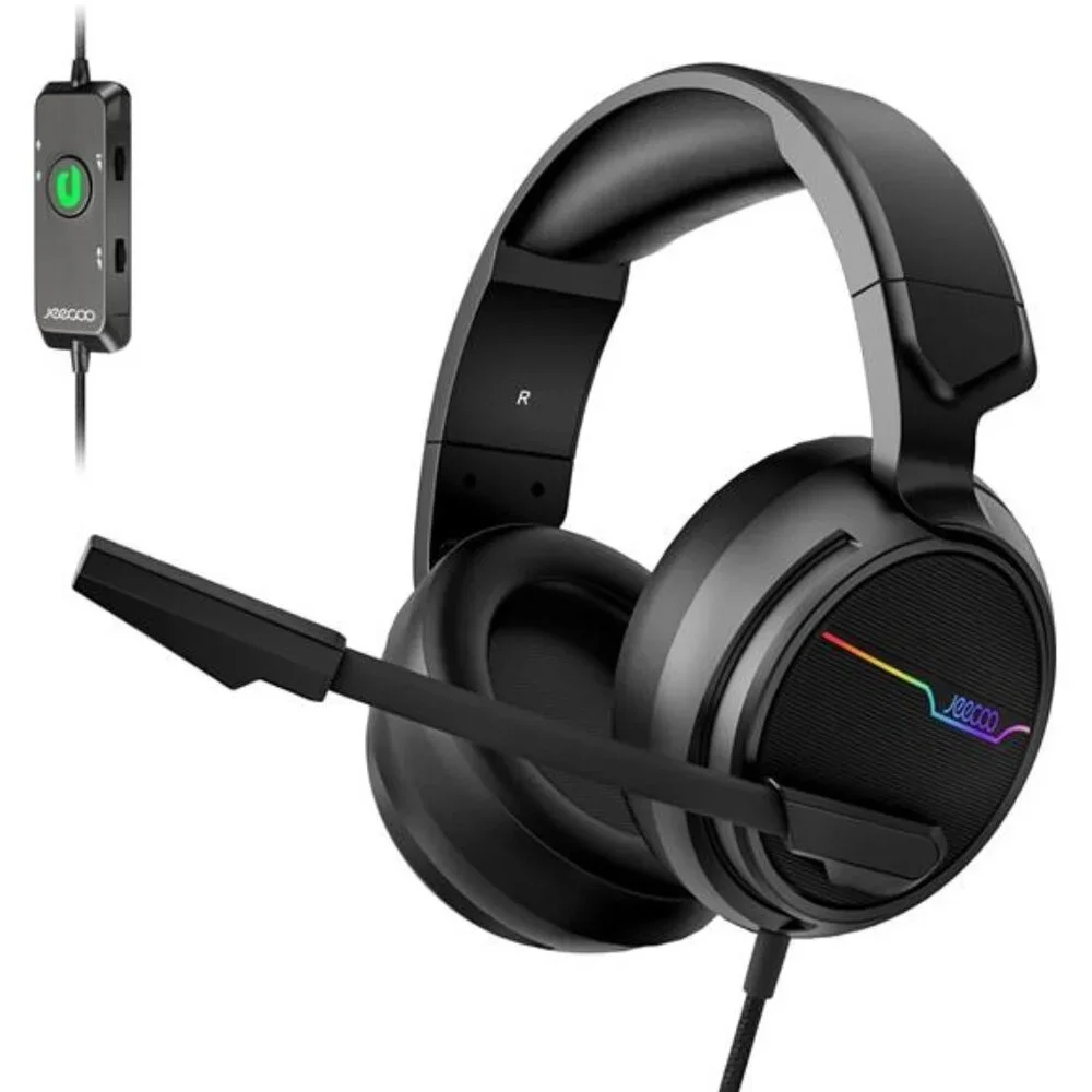 USB Pro Gaming Headset for PC - 7.1 Surround Sound Headphones